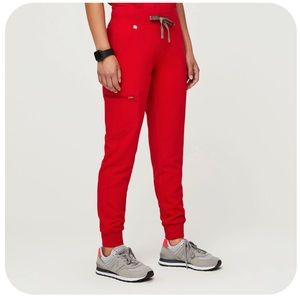 FIGS Pop Red Zamora Joggers